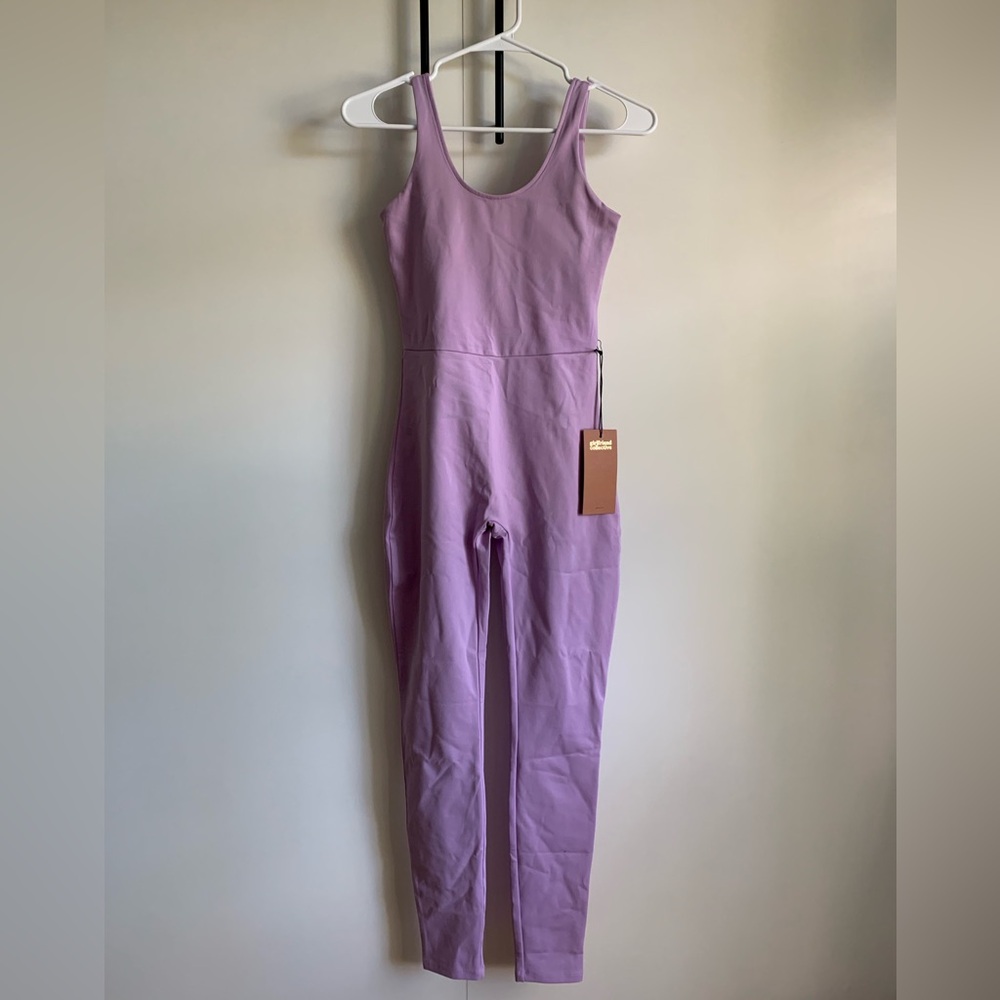 Girlfriend Collective Scoop Unitard Lilac Small